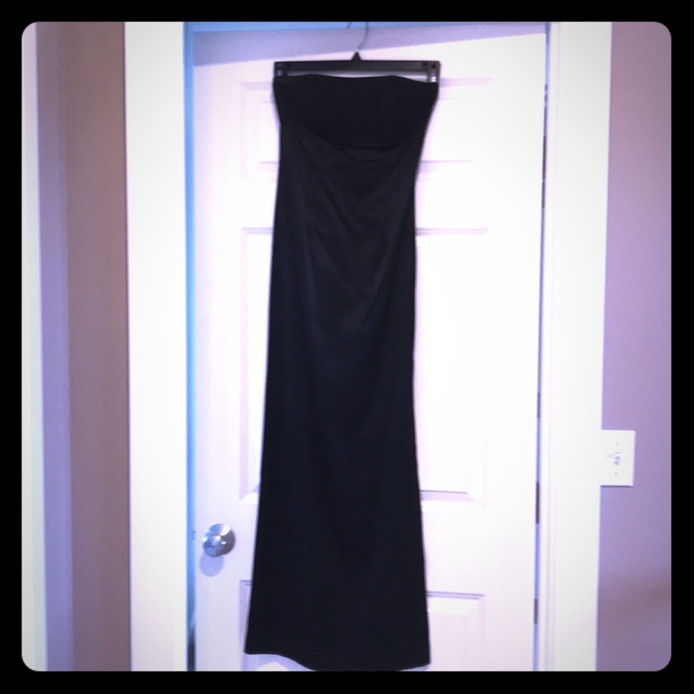 Strapless Black Dress - size S/M